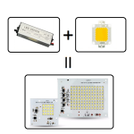 Νέο Smart IC Led Chip AC 220-240V Λειτουργεί Χωρίς Τροφοδοτικό